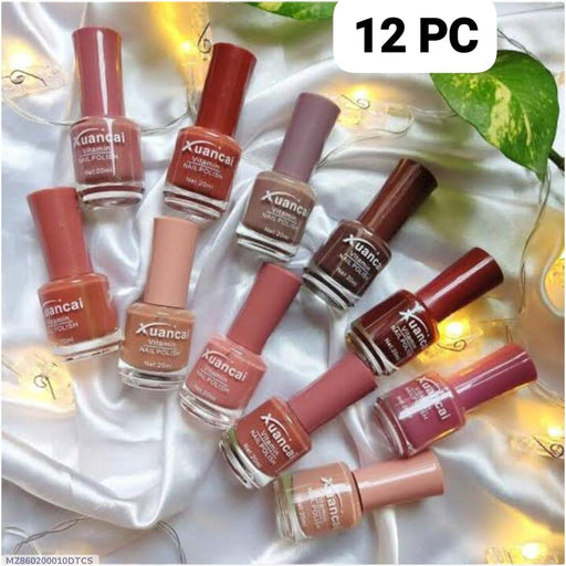 Nude Nail Polish-Pack Of 12