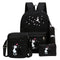 4-Piece School Bag Set – Stylish Canvas Backpack for Kids (Boys & Girls)