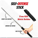 Telescopic Self-Defense Stick – 26" Galvanized Steel Baton with PVC Grip