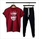 Men's Printed Cotton Jersey Tracksuit – 2 Pcs Set