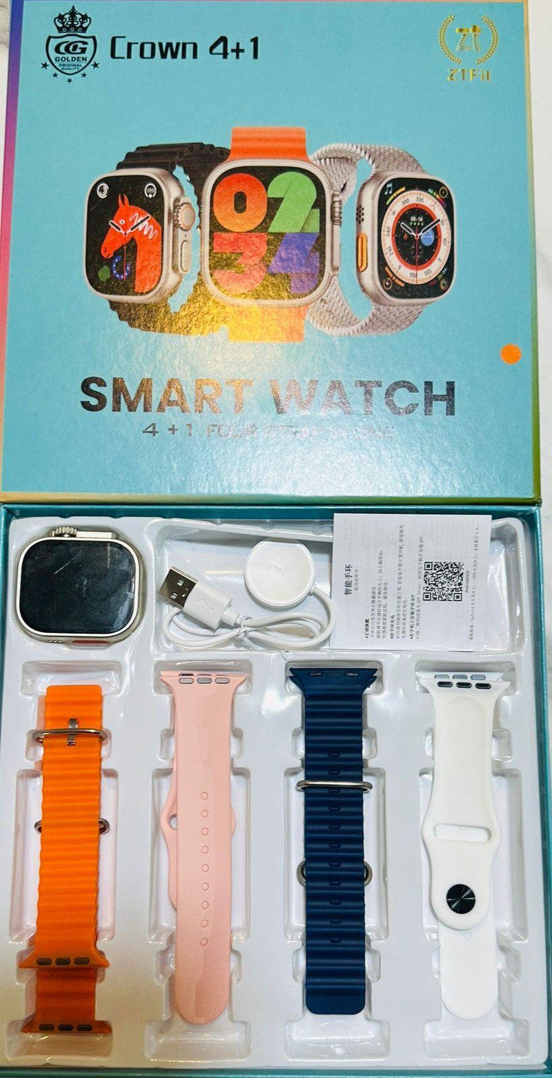 Premium Bluetooth 5.1 Smart Watch – Multicolor, Waterproof, Long Battery Life