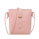 Mini Pink PU Leather Crossbody Bag for Girls – Stylish & Multipurpose