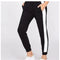 Black Trouser with Neon & White Side Stripes – Stylish & Comfortable